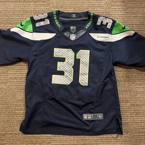 NFL Navy and Green Jersey